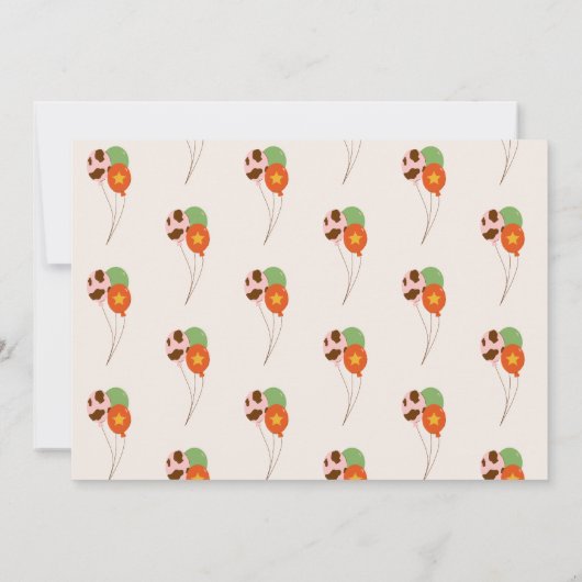 ウェスタン女性のカーボーイファーストロデオフォト誕生日 招待状 (裏面)