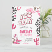 ウェスタン女性のカーボーイファーストロデオ 招待状 (スタンド正面)