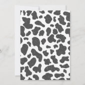 ウェスタン女性のカーボーイファーストロデオ 招待状 (裏面)