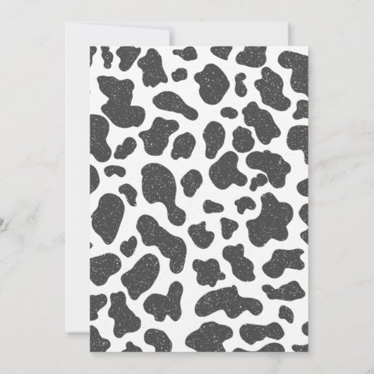 ウェスタン女性のカーボーイファーストロデオ 招待状 (裏面)