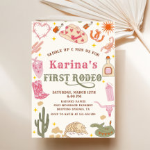 ウェスタン女性のカーボーイファースト・ロデオ1st誕生日パーティー