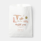 ウェスタン女性のカーボーイブライダルシャワー フェイバーバッグ (正面)