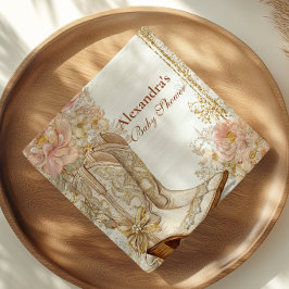 ウェスタン女性のカーボーイブーツフローラベビーシャワー スタンダードカクテルナプキン