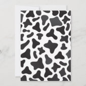 ウェスタン女性のカーボーイベビーシャワー 招待状 (裏面)