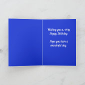 ウェスタン女性のカーボーイホースハッピーバースデー シーズンカード (内部)