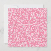 ウェスタン女性のカーボーイホースパーティの招待状 招待状 (裏面)