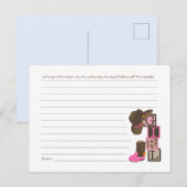 ウェスタン女性のカーボーイママティップカード ポストカード (正面/裏面)