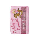 ウェスタン女性のカーボーイルームラグマットホームデコール バスマット (正面縦)