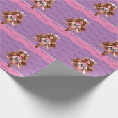 ウェスタン女性のカーボーイロデオプリンセス1 パーソナライズされた ラッピングペーパー (角)
