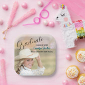 ウェスタン女性のカーボーイ写真卒業 ペーパープレート (パーティー)