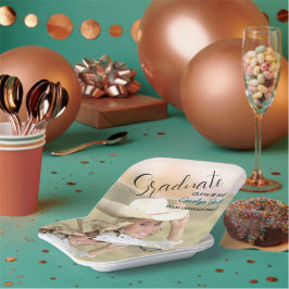 ウェスタン女性のカーボーイ写真卒業 ペーパープレート