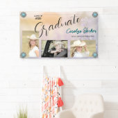 ウェスタン女性のカーボーイ写真卒業 横断幕 (インサイチュ)