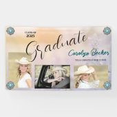 ウェスタン女性のカーボーイ写真卒業 横断幕 (横)