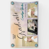 ウェスタン女性のカーボーイ写真卒業 横断幕 (縦)