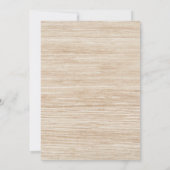 ウェスタン婚約パーティウッドカウボーイブートカントリー 招待状 (裏面)