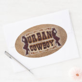 ウェスタン工具革アーバンカウボーイ 楕円形シール (封筒)