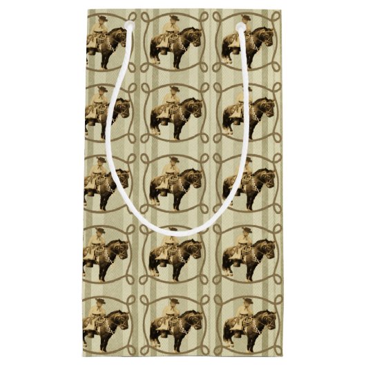 ウェスタン抱き枕ヴィンテージカウボーイ スモールペーパーバッグ (正面)