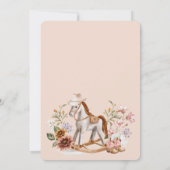 ウェスタン指名手配ポスターベビーガールシャワーゲームカード 招待状 (裏面)