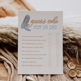 ウェスタン推測誰が赤ちゃんシャワーのゲーム