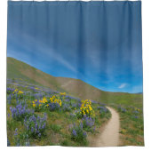 ウェスタン春開花 シャワーカーテン (正面)