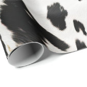 ウェスタン白黒グラム金ゴールドコウィド誕生日 ラッピングペーパー (ロールコーナー)