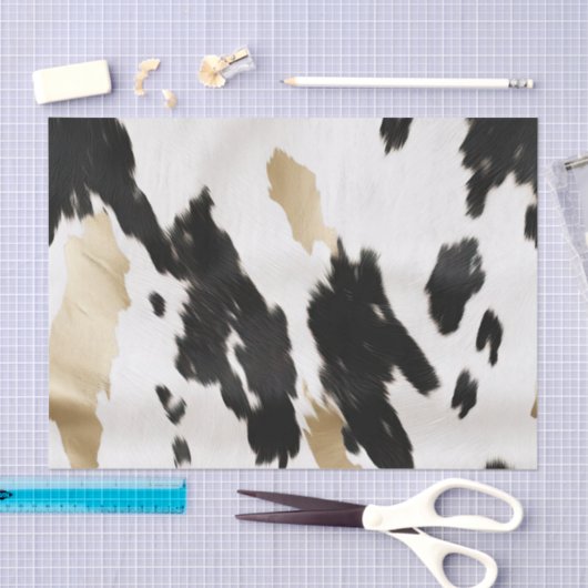 ウェスタン白黒グラム金ゴールドコウィド誕生日 薄葉紙 (クラフト)