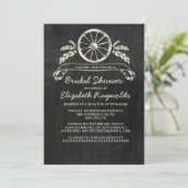ウェスタン石板ブライダルシャワー招待状 招待状 (スタンド正面)