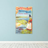 ウェスタン素晴らしレールプロモツアー – ウェールズ キャンバスプリント (インサイチュ (ウッドフロア))