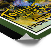 ウェスタン素晴らし鉄道ウェールズ旅行ポスター ポスター (角)