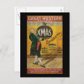 ウェスタン素晴らし鉄道クリスマス遠足 シーズンポストカード (正面/裏面)