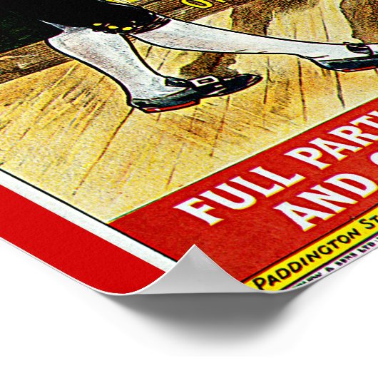 ウェスタン素晴らし鉄道クリスマス遠足 ポスター (角)