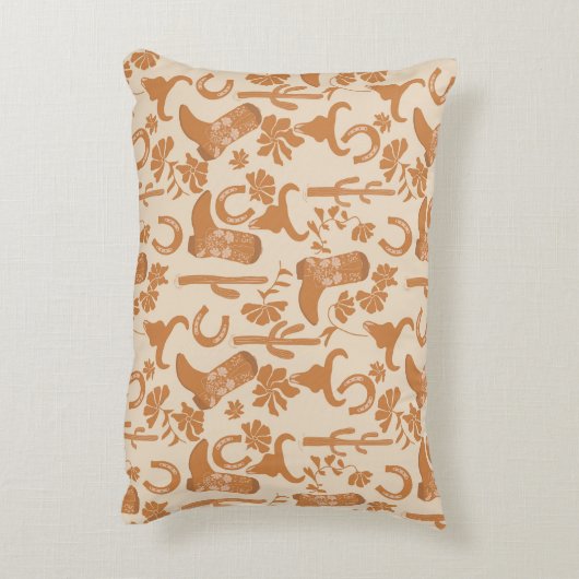 ウェスタン素朴アーストーンカントリーカウボーイブーツ アクセントクッション (裏面(縦))