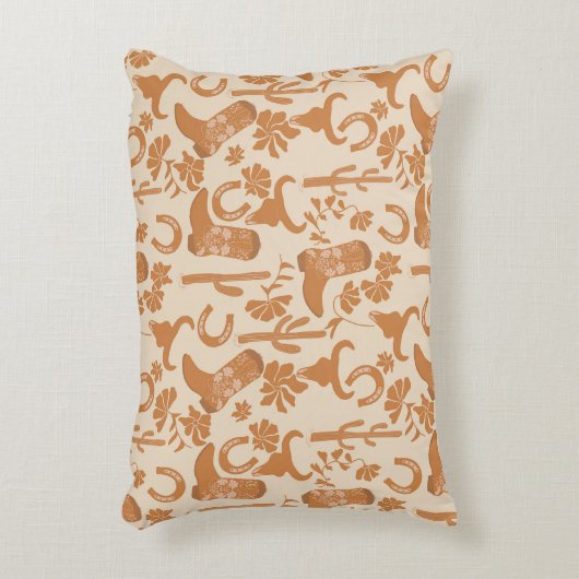 ウェスタン素朴アーストーンカントリーカウボーイブーツ アクセントクッション (正面(垂直))