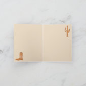 ウェスタン素朴アーストーンカントリーカウボーイブーツ カード (内部)