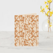 ウェスタン素朴アーストーンカントリーカウボーイブーツ カード (黄色い花)