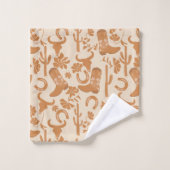 ウェスタン素朴アーストーンカントリーカウボーイブーツ バスタオルセット (ウォッシュタオル)