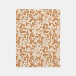 ウェスタン素朴アーストーンカントリーカウボーイブーツ フリースブランケット