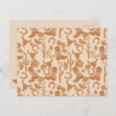 ウェスタン素朴アーストーンカントリーカウボーイブーツ ポストカード (正面/裏面)