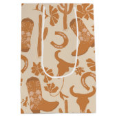 ウェスタン素朴アーストーンカントリーカウボーイブーツ ミディアムペーパーバッグ (裏面)