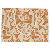 ウェスタン素朴アーストーンカントリーカウボーイブーツ ラージペーパーバッグ (裏面)