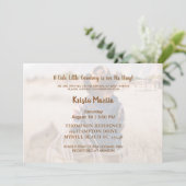 ウェスタン素朴カウボーイベビーシャワー招待状 招待状 (スタンド正面)