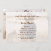 ウェスタン素朴カウボーイベビーシャワー招待状 招待状 (正面/裏面)