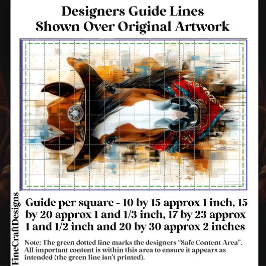 ウェスタン素朴カウボーイホースポートレートDE2デクページ 薄葉紙
