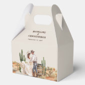 ウェスタン素朴カウボーイ女性のカーボーイ結婚ズ フェイバーボックス (正面)