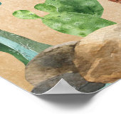 ウェスタン素朴カウボーイ誕生日ウェルカムサイン ポスター (角)