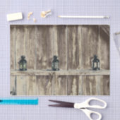 ウェスタン素朴カントリーウッドバーンランタン 薄葉紙 (クラフト)