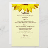 ウェスタン素朴カントリーバーラップサンフラワー結婚ズ (正面/裏面)