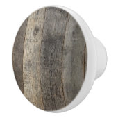 ウェスタン素朴カントリーファームハウスグレーバーンウッド セラミックノブ (右)