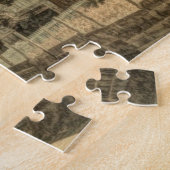 ウェスタン素朴カントリーファームハウスシックレッドバーン ジグソーパズル (側面)