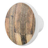 ウェスタン素朴カントリーファームハウスブラウンバーンウッド セラミックノブ (右)